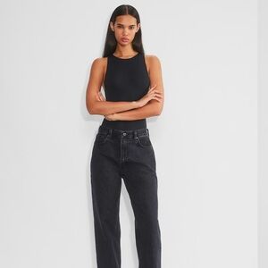 EUC Aritzia Babaton contour bodysuit black size M